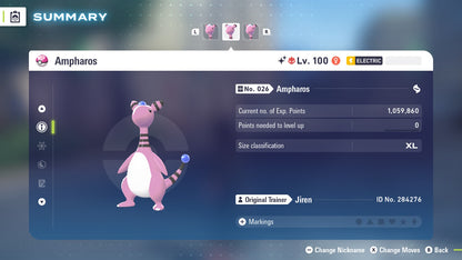 Pokemon Legends ZA Alpha Shiny Ampharos 6IV-EV Trained - Pokemon4Ever