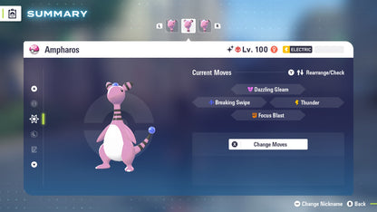 Pokemon Legends ZA Alpha Shiny Ampharos 6IV-EV Trained - Pokemon4Ever