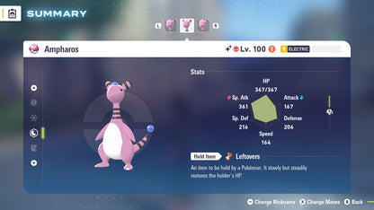 Pokemon Legends ZA Alpha Shiny Ampharos 6IV-EV Trained - Pokemon4Ever