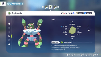 Pokemon Legends ZA Alpha Shiny Barbaracle 6IV-EV Trained - Pokemon4Ever