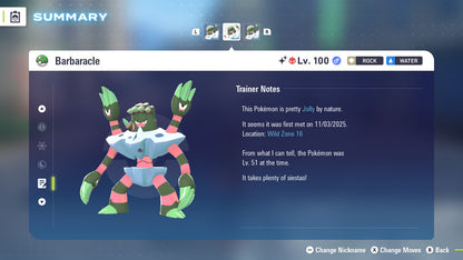 Pokemon Legends ZA Alpha Shiny Barbaracle 6IV-EV Trained - Pokemon4Ever