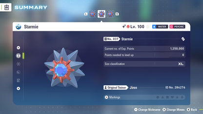 Pokemon Legends ZA Alpha Shiny Starmie 6IV-EV Trained - Pokemon4Ever