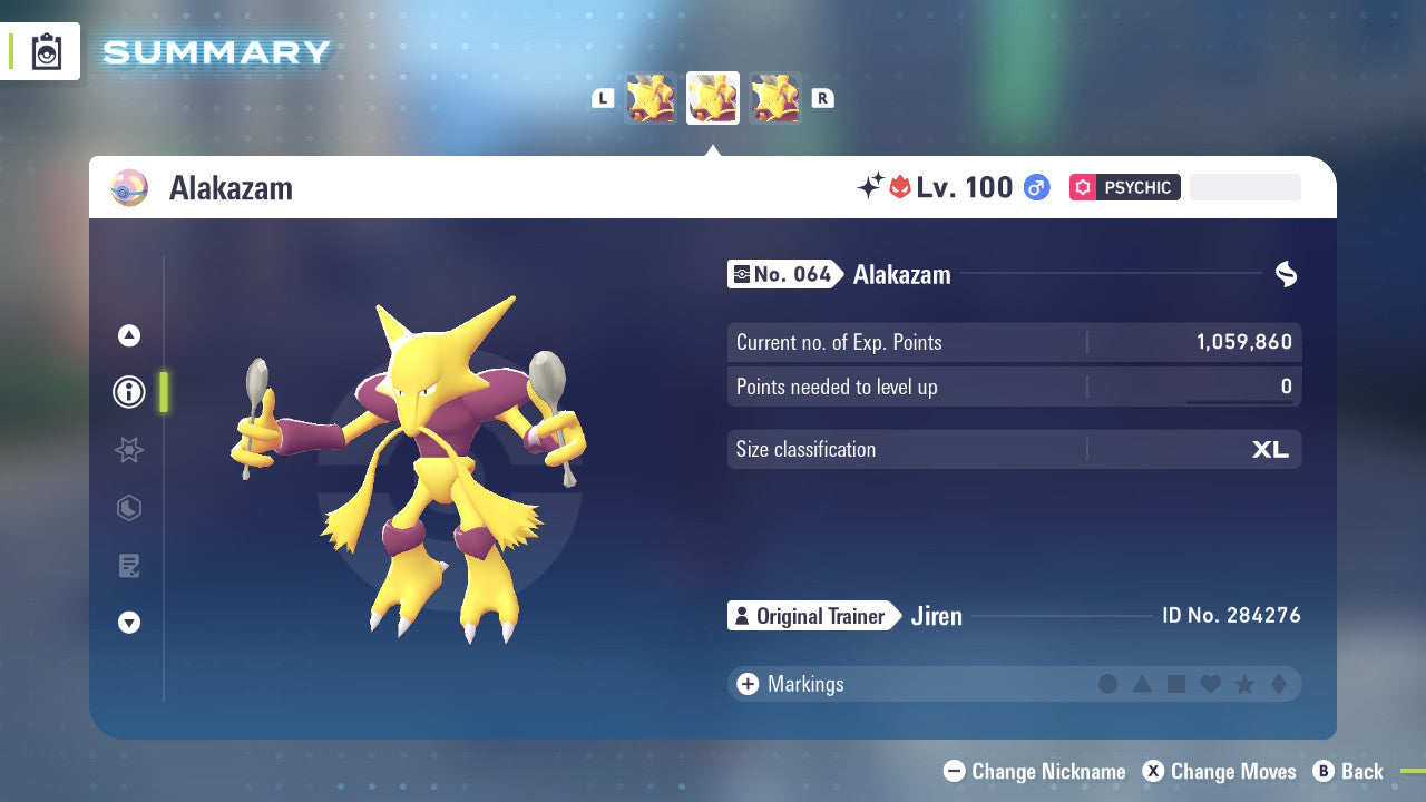 Pokemon Legends ZA Alpha Shiny Alakazam 6IV-EV Trained - Pokemon4Ever