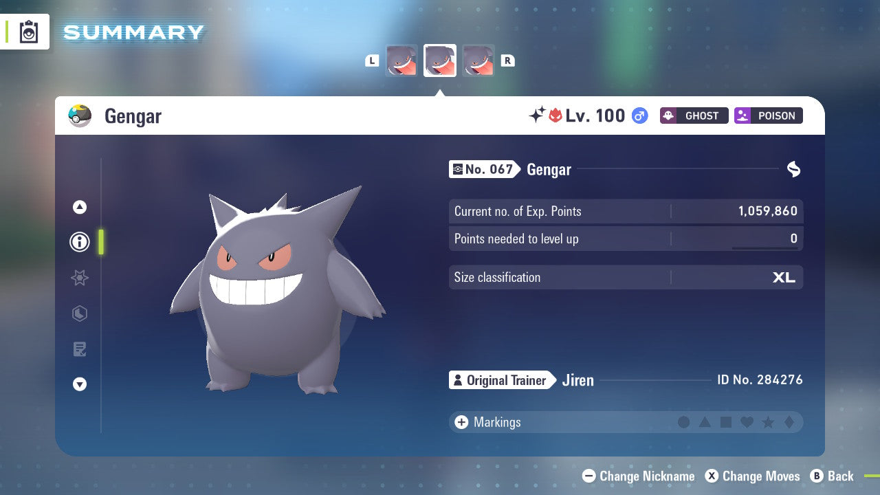 Pokemon Legends ZA Alpha Shiny Gengar 6IV-EV Trained - Pokemon4Ever