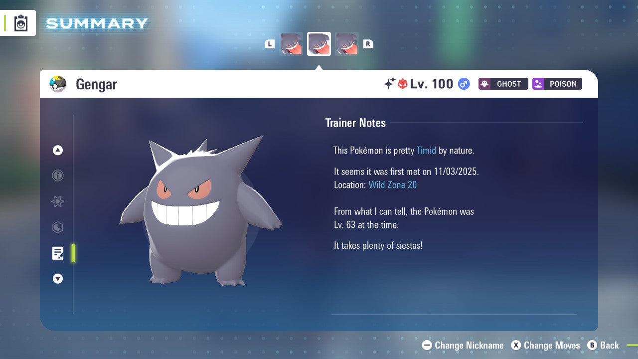 Pokemon Legends ZA Alpha Shiny Gengar 6IV-EV Trained - Pokemon4Ever