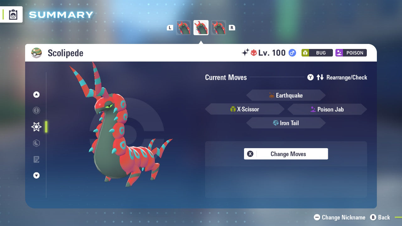 Pokemon Legends ZA Alpha Shiny Scolipede 6IV-EV Trained - Pokemon4Ever