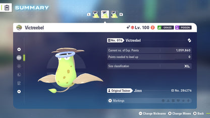 Pokemon Legends ZA Alpha Shiny Victreebel 6IV-EV Trained - Pokemon4Ever