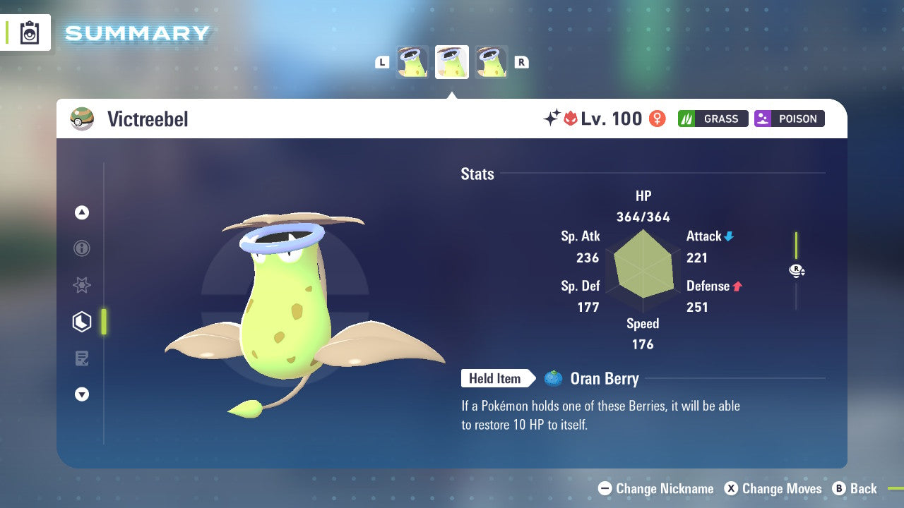 Pokemon Legends ZA Alpha Shiny Victreebel 6IV-EV Trained - Pokemon4Ever