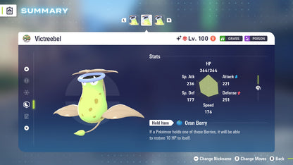 Pokemon Legends ZA Alpha Shiny Victreebel 6IV-EV Trained - Pokemon4Ever