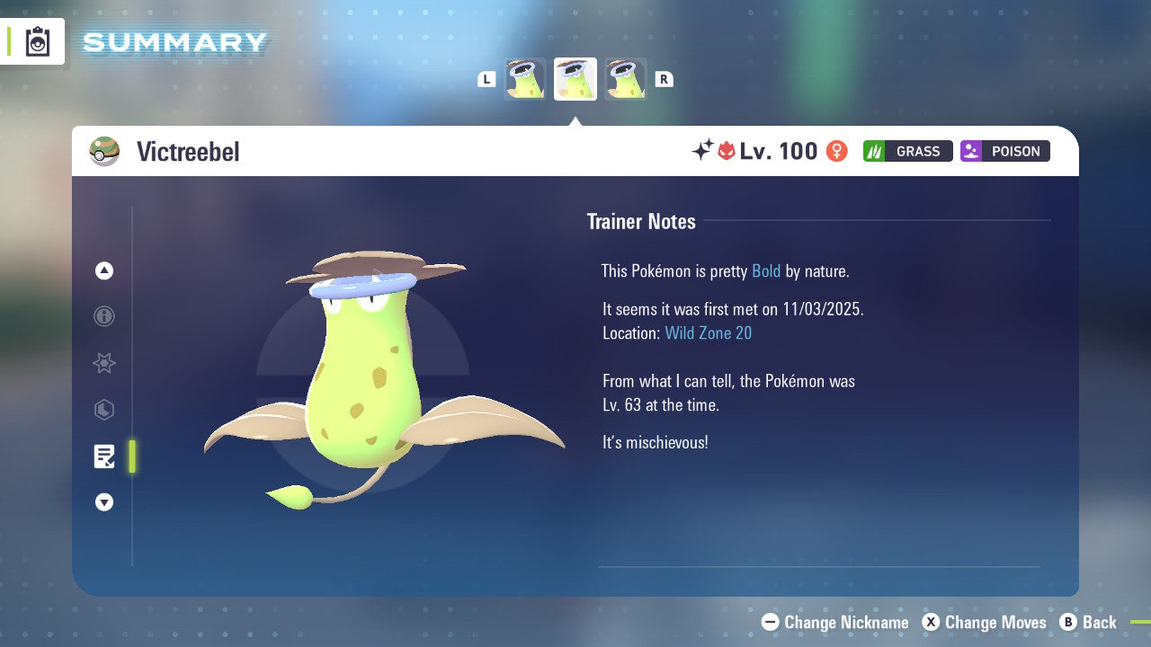 Pokemon Legends ZA Alpha Shiny Victreebel 6IV-EV Trained - Pokemon4Ever