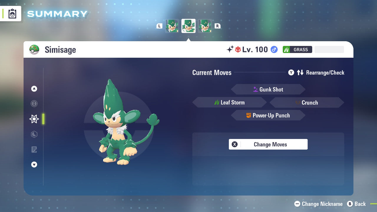 Pokemon Legends ZA Alpha Shiny Simisage 6IV-EV Trained - Pokemon4Ever