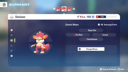 Pokemon Legends ZA Alpha Shiny Simisear 6IV-EV Trained - Pokemon4Ever