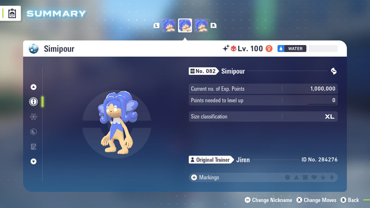 Pokemon Legends ZA Alpha Shiny Simipour 6IV-EV Trained - Pokemon4Ever