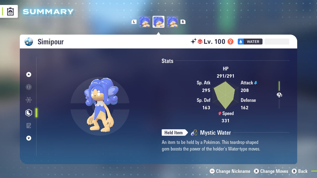 Pokemon Legends ZA Alpha Shiny Simipour 6IV-EV Trained - Pokemon4Ever