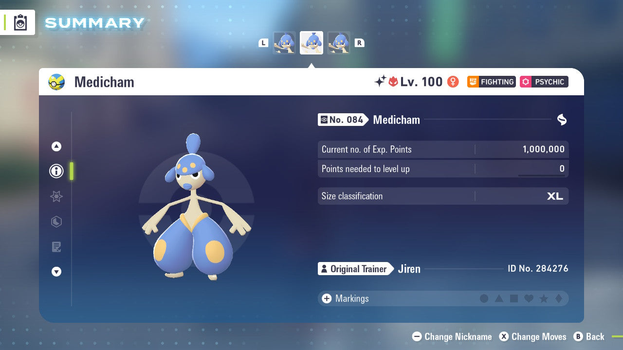 Pokemon Legends ZA Alpha Shiny Medicham 6IV-EV Trained - Pokemon4Ever