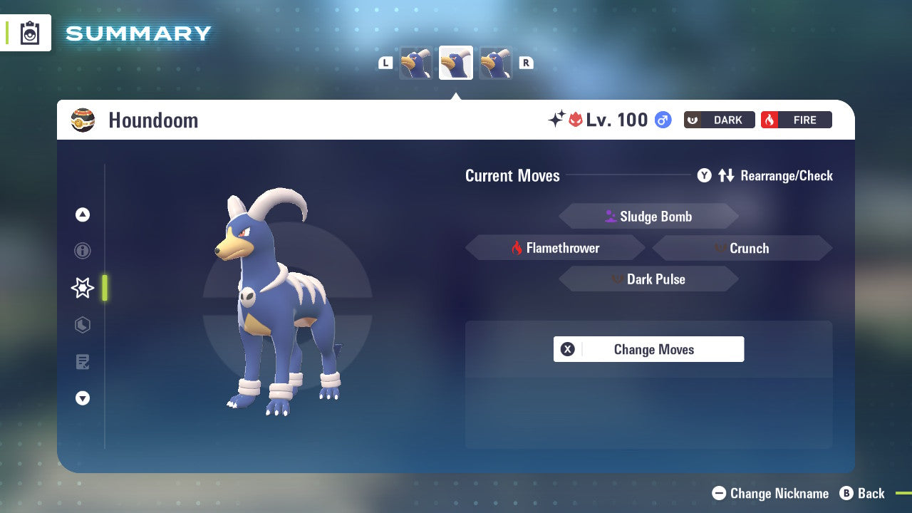 Pokemon Legends ZA Alpha Shiny Houndoom 6IV-EV Trained - Pokemon4Ever