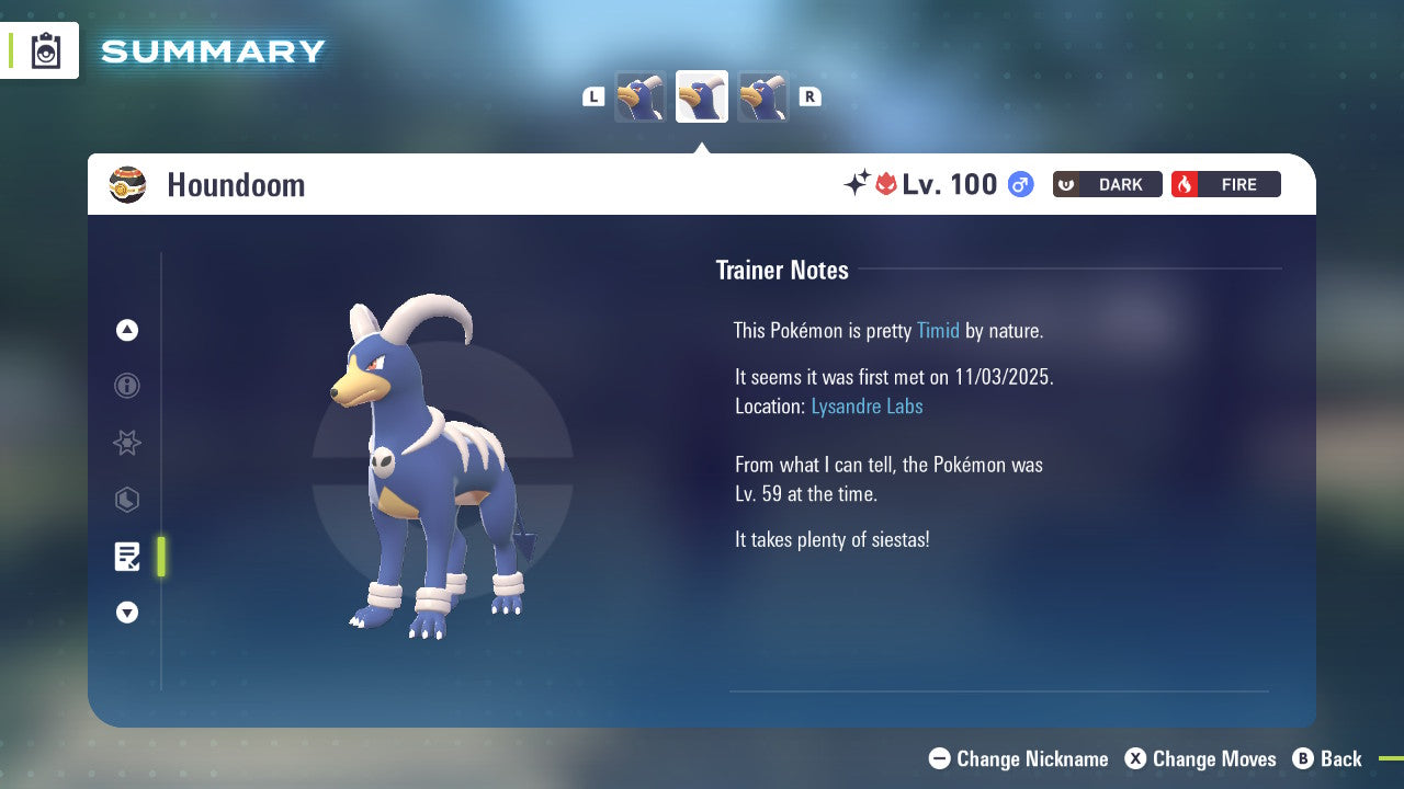 Pokemon Legends ZA Alpha Shiny Houndoom 6IV-EV Trained - Pokemon4Ever
