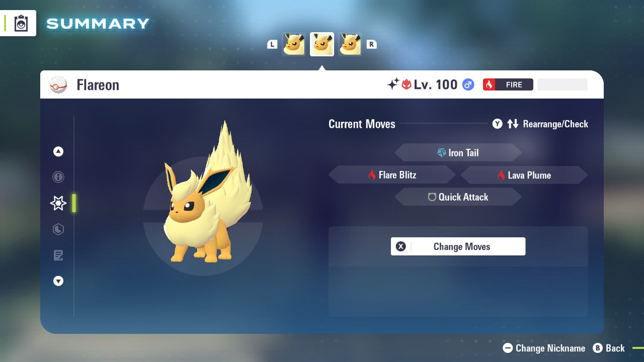 Pokemon Legends ZA Alpha Shiny Flareon 6IV-EV Trained - Pokemon4Ever