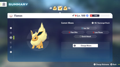 Pokemon Legends ZA Alpha Shiny Flareon 6IV-EV Trained - Pokemon4Ever