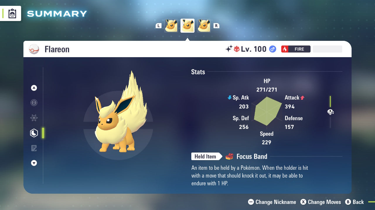 Pokemon Legends ZA Alpha Shiny Flareon 6IV-EV Trained - Pokemon4Ever