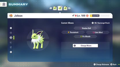 Pokemon Legends ZA Alpha Shiny Jolteon 6IV-EV Trained - Pokemon4Ever