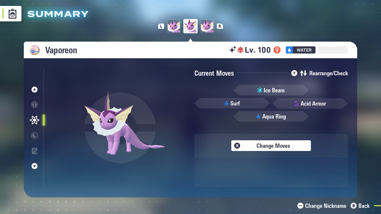 Pokemon Legends ZA Alpha Shiny Vaporeon 6IV-EV Trained - Pokemon4Ever