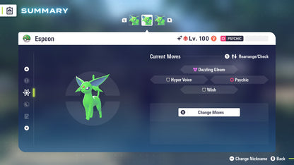 Pokemon Legends ZA Alpha Shiny Espeon 6IV-EV Trained - Pokemon4Ever