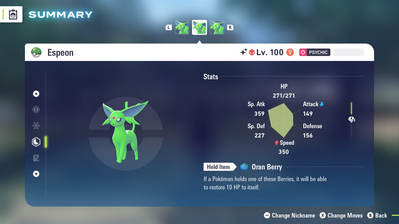 Pokemon Legends ZA Alpha Shiny Espeon 6IV-EV Trained - Pokemon4Ever