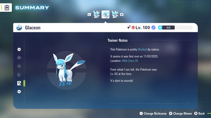 Pokemon Legends ZA Alpha Shiny Vaporeon 6IV-EV Trained - Pokemon4Ever