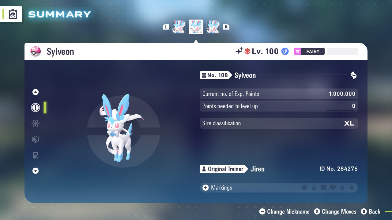 Pokemon Legends ZA Alpha Shiny Sylveon 6IV-EV Trained - Pokemon4Ever