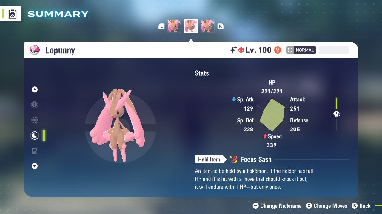 Pokemon Legends ZA Alpha Shiny Lopunny 6IV-EV Trained - Pokemon4Ever