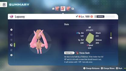 Pokemon Legends ZA Alpha Shiny Lopunny 6IV-EV Trained - Pokemon4Ever