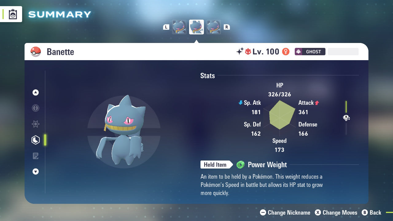 Pokemon Legends ZA Alpha Shiny Banette 6IV-EV Trained - Pokemon4Ever