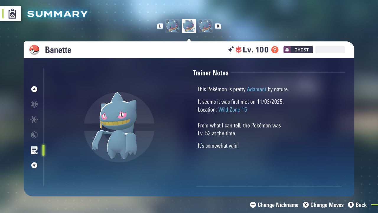 Pokemon Legends ZA Alpha Shiny Banette 6IV-EV Trained - Pokemon4Ever