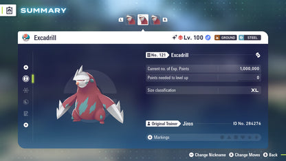 Pokemon Legends ZA Alpha Shiny Excadrill 6IV-EV Trained - Pokemon4Ever