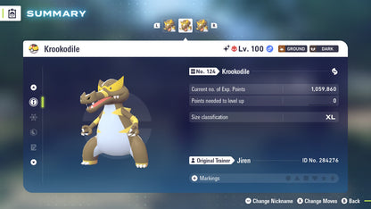 Pokemon Legends ZA Alpha Shiny Krookodile 6IV-EV Trained - Pokemon4Ever