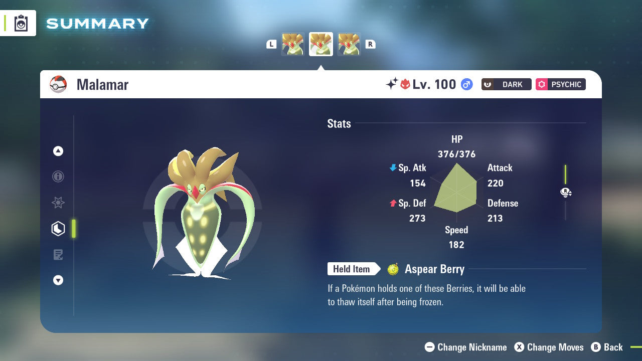 Pokemon Legends ZA Alpha Shiny Malamar 6IV-EV Trained - Pokemon4Ever