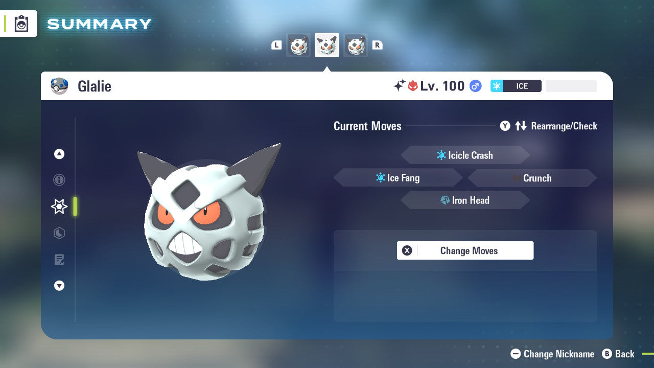 Pokemon Legends ZA Alpha Shiny Glalie 6IV-EV Trained - Pokemon4Ever