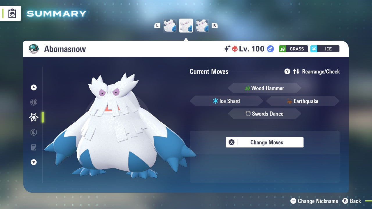 Pokemon Legends ZA Alpha Shiny Abomasnow 6IV-EV Trained - Pokemon4Ever