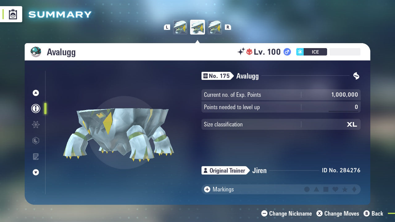 Pokemon Legends ZA Alpha Shiny Avalugg 6IV-EV Trained - Pokemon4Ever