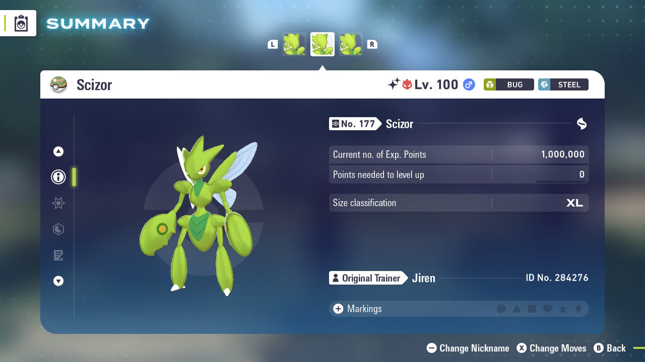 Pokemon Legends ZA Alpha Shiny Scizor 6IV-EV Trained – Pokemon4Ever