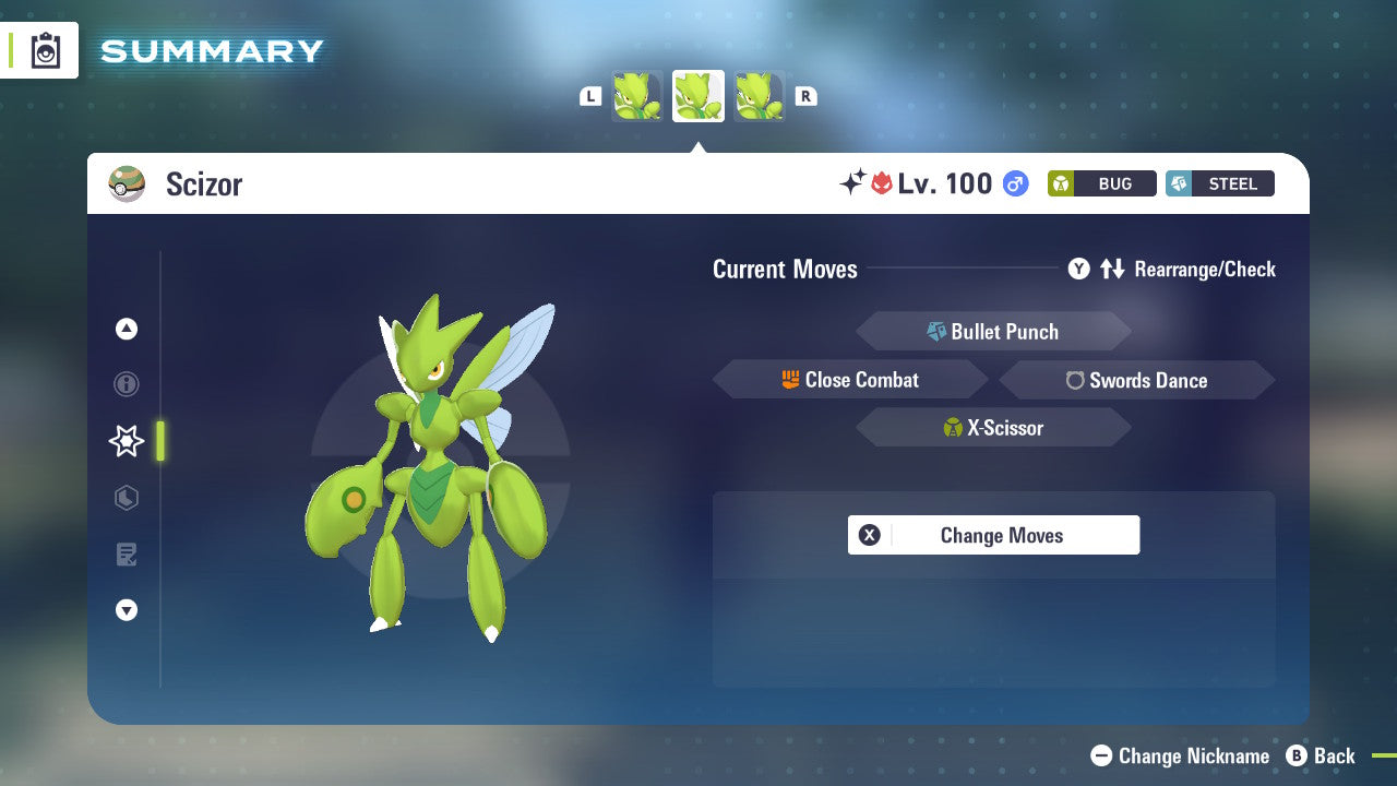 Pokemon Legends ZA Alpha Shiny Scizor 6IV-EV Trained - Pokemon4Ever