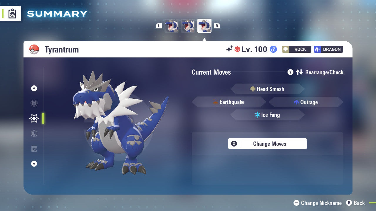 Pokemon Legends ZA Alpha Shiny Tyrantrum 6IV-EV Trained - Pokemon4Ever