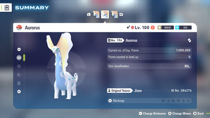 Pokemon Legends ZA Alpha Shiny Aurorus 6IV-EV Trained - Pokemon4Ever