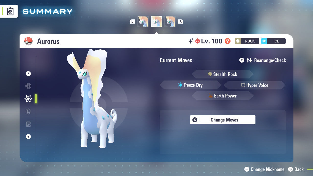 Pokemon Legends ZA Alpha Shiny Aurorus 6IV-EV Trained - Pokemon4Ever