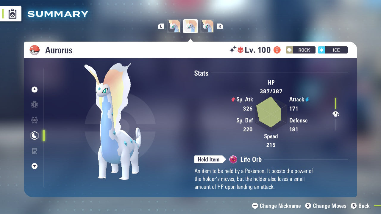 Pokemon Legends ZA Alpha Shiny Aurorus 6IV-EV Trained - Pokemon4Ever