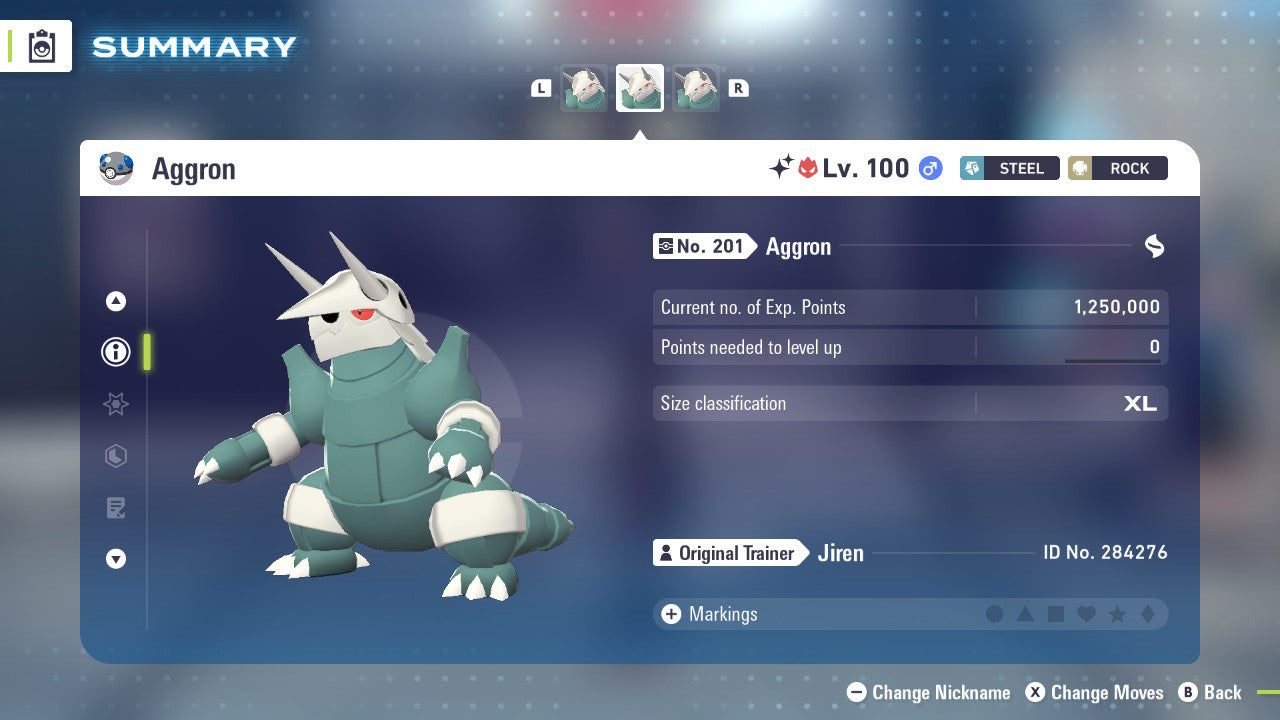 Pokemon Legends ZA Alpha Shiny Aggron 6IV-EV Trained - Pokemon4Ever