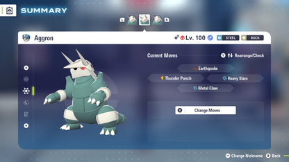 Pokemon Legends ZA Alpha Shiny Aggron 6IV-EV Trained - Pokemon4Ever