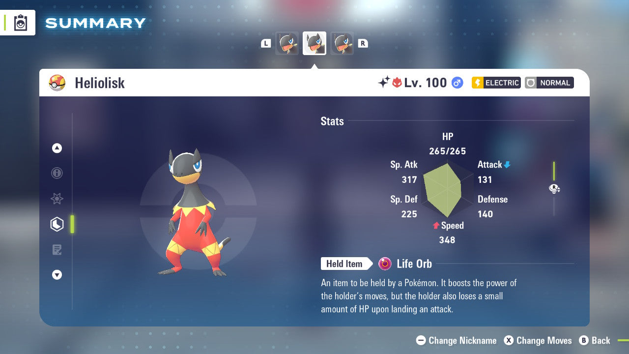 Pokemon Legends ZA Alpha Shiny Heliolisk 6IV-EV Trained - Pokemon4Ever