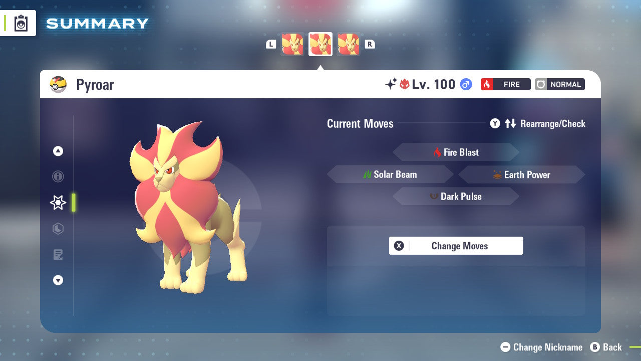 Pokemon Legends ZA Alpha Shiny Pyroar-M 6IV-EV Trained - Pokemon4Ever